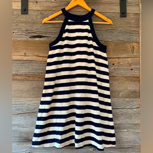 Gap Terrycloth Navy Stripe Dress